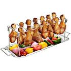 Kt080us Grilling Cookware Rotisseries Racks Chicken Leg Wing Slots 689819127025