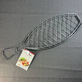 Kp.52.21 Kuchenprofi Foldable Stainless Fish Grill Basket Outdoor Bbq Rack Camping