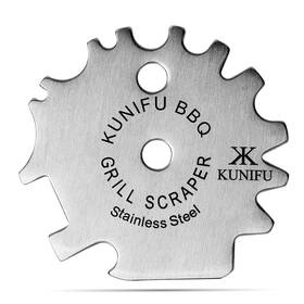 Kc006 Kunifu Bbq Grill Scraper Stocking Stuffers Bristle-free For Griddle Kitchen Gadge