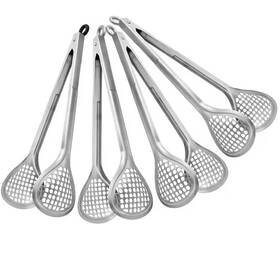 Laifucam 445010760767 4 Pack Stainless Steel Heat Resistant Locking Kitchen Grill Tongs Multi-purpose