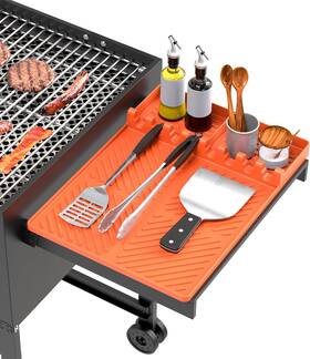 Lanlw 313038250256 Silicone Grill Mat Compatible With Blackstone Bbq Griddle Tools Drip P