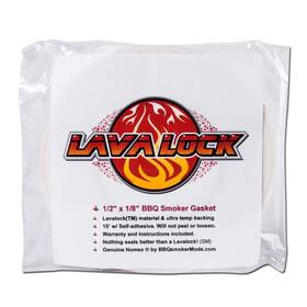 Nom-.5-.125-15-psa Lavalock 1/2 Inch X 1/8 Nomex Grilling High Temp Bbq Smoker Gasket White Self S