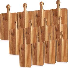 Layhit-udca-818381 Layhit 12 Pcs Extra Large Acacia Wood Cutting Board Bulk 17 Inch Wooden Servi