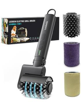 Leebein 652726713599 Electric Grill Brush For Outdoor 2026 Upgraded Bbq Cleaner With 3