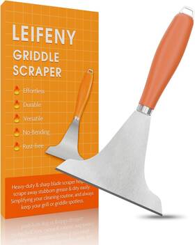 M5z84leuv Leifeny Griddle Scraper For Blackstone Scrape Tool Grill Flat Top Heavy Duty Mult