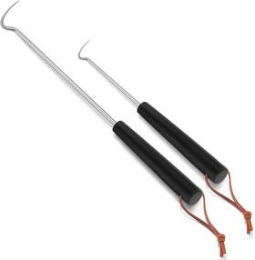 Rh-01 Leonyo 2 Pack Pigtail Food Flipper 12 And 17 12in 17in Right Hand Black