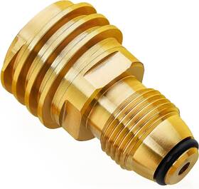 Type-1 Lilisam 445005432426 Pol To Qcc1 Propane Tank Adapter 100 Lb Lp Valve Fitting Brass