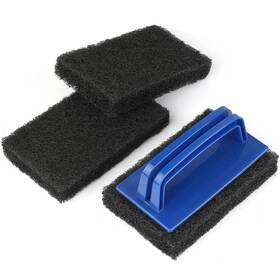 Liouxue 663376643235 Blackstone Grill Cleaning Kit Heavy Duty Griddle Scrubber Scouring Pad And Handle