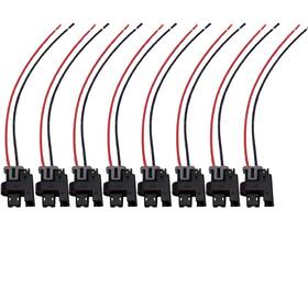 Lizapus 798789885108 Compatible With Ls Truck Fuel Injector Wire Connector Pigtail Plug Mini Black
