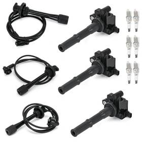 Uf156 Lm Lpxwm 3pcs Ignition Coils And 6pcs Iridium Spark Plugs Plug Wires