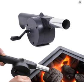 Kc0266 Lmetjma Manual Bbq Fan Hand Crank Air Blower For Outdoor Grill And Picnic