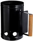 Lp250657bl Wolfwise Black Portable Barbeque Chimney Charcoal Starter Fire