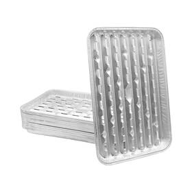 Lsbabq 741663309801 Disposable Aluminum Broiler Pans With Holes Good For Bbq Grill Trays Mul