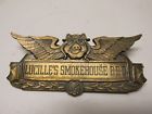 Lucilles Smokehouse Bbq Brass Shirt Badge Vintage Pinback
