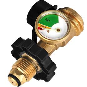 Fqizz001 Luixinfqizz 100 Lb Propane Tank Adapter With Gauge Universal Fit Pol Converts P