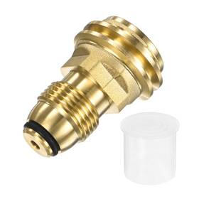 Mma240906ty004429 M Meterxity 1-pack Propane Tank Adapter Converts Pol To Qcc1 Hose Or Regulator Solid Bra
