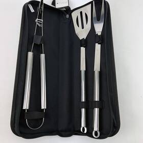 Macys 814881017213 Macy S 3-piece Stainless Steel Bbq Grill Tool Set With Carrying Case