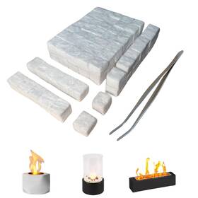 Tcm0001 Maferliy 96 Pcs Small Ceramic Wool Wick For Tabletop Fire Pit Suitable Ethanol Fi