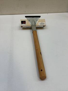 Malish 759506461401 Grill Brushes 6 Rows 19 Columns 14 Inch Wooden Handle Tool Grate Ugb-jet