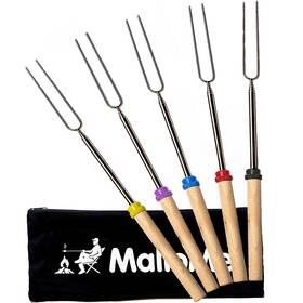 8o-vlfd-3zxi Mallome Smores Sticks For Fire Pit Long - Marshmallow Roasting