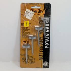 Man Law 853276002281 Laws Potato Gauge Set Of 4 Temperature Thermometer Grill Bbq Glow Dial New