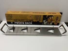 Man-pr1 Man-law Barbeque Grill Baked Potato Rack Stainless Steel 17.75 Inch X 3.75