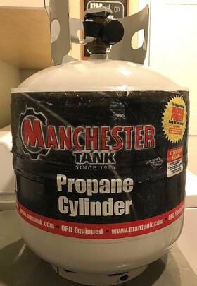 S37361 Manchester Tank 37361 Manchestertank 20 Lb Dot Propane Cylinder Without Pd Valve-half-full -pick-up