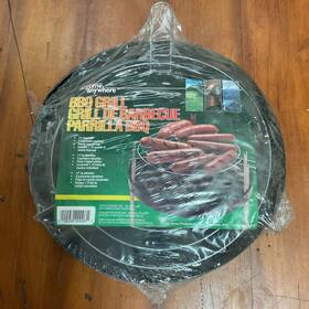 Marshalland 029259000050 Vintage Metal Barbecue Grill Portable 3 Position Charcoal Disposable