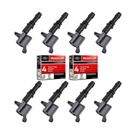 Dg511sp546x8 Mas Set Of 8 Platinum Spark Plug And Straight Ignition Coil Pack Compatible