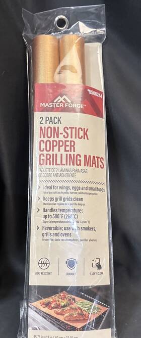 076903010095-lots Master Forge 076903010095 2 -pack Plastic Non-stick Grill Sheet S Upc Of