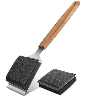 Zl163 Matscover Grill Brush Bbq Cleaner With Replacement Head Stainless Steel Scraper