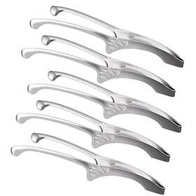 Mbbitl 894502861834 5x10 Inch Food Serving Tongs Kitchen Cooking Stainless Steel Support Stand Bbq
