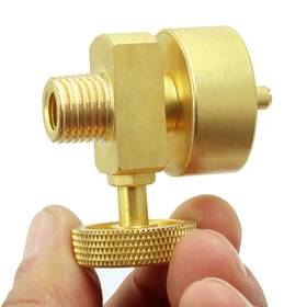 Mcampas 780682614008 Adjustable Brass Propane Regulator Valve 1/4 Inch Npt Male To 1 -20 Female Thread