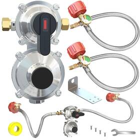 Regulator-2 Mefun M8035 New Rv Propane 2-stage Auto Changeover Lp Gas Tank With T