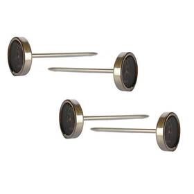 Megamaster 044376289607 Dial Meat Thermometer Set Of 4 Silver