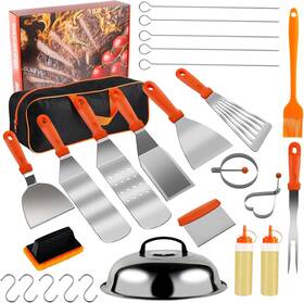 Meiling Mall 313050681694 Blackstone Griddle Accessories Kit 27pcs Flat Top Grill Set For Bla