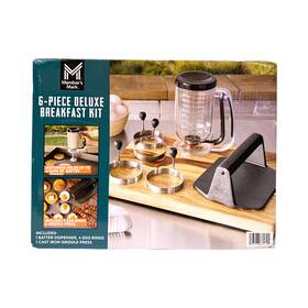 Members Mark 193968384791 6-piece Deluxe Breakfast Kit - Batter Dispenser Egg Rings And Press