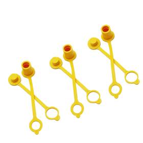 Mensi 737123199808 3 Sets Propane Natural Lp Gas Quick Disconnect 1/4 Inch Dust Cap 12.5mm Diameter