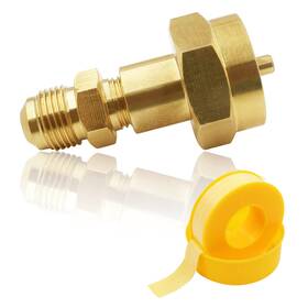 B0993gtk33 Mensi Brass Adapter 3/8 Inch Male Flare Thread High Pressure Hose 1lb Propane Tank