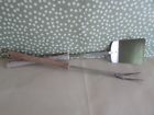 Meteor M-64 Mid Century Barbecue Grill Spatula And Fork Set Wood