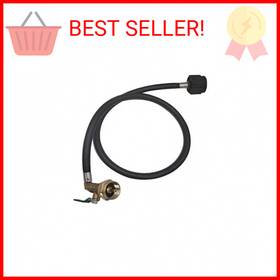 Meter Star 617748736599 Propane Refill Adapter For 1 Lb Tanks With On-off Control Valve And H