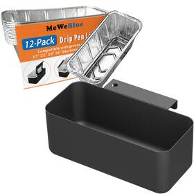 Meweblue 717981143120 Grease Catcher For Blackstone Griddle With 12 Pack Cup Line