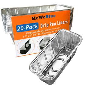 Meweblue 717981143229 Grease Cup For Blackstone Griddle With 12 Pack Drip Pan Liners Catcher C