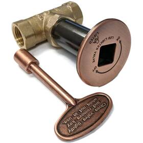 Midwest Hearth 645360707109 Fire Pit Gas Valve Kit - 1/2 Inch Npt Antique Copper