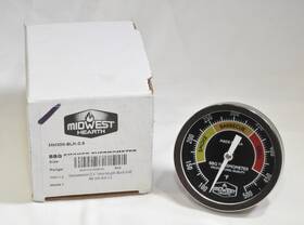 Mh300 Midwest Hearth Bbq Smoker Thermometer For Barbecue Grill Pit 3 Inch Dial 2.5 Stem