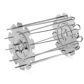 Miguco 797566300797 Stainless Steel Bbq Grill Cage Vegetable Meat Skewer Kebab Maker For R