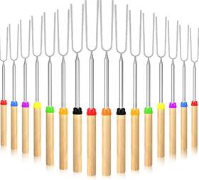 Minatee 744110291377 32-inch Marshmallow Roasting Sticks - 40 Pack For Camping And Bbq