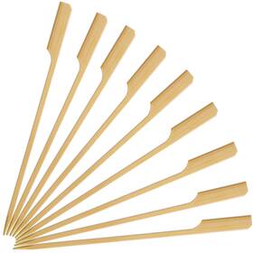Msl163 Minisland Premium 7 Inch Square Large Bamboo Paddle Skewers For Appetizers Fr