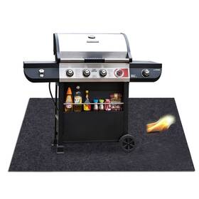 Pd-32632 Missstore Under Grill Mats Flame Retardant Bbq Grilling Gear For Gas Absorbing Pa