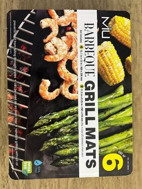 Miu 806700992399 New-miu Barbeque Grill Mats 6 Count -nonstick Grilling With No Oil-reusable Liner